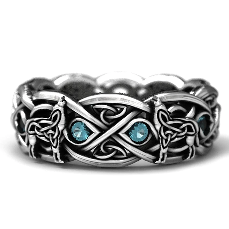 Скандинавские мифологические гигантские кольца для защиты волка тотемные