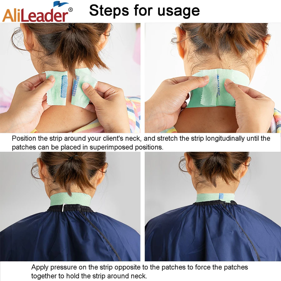 Alileader Barber бумажный воротник одноразовый глушитель для волос аксессуары резки