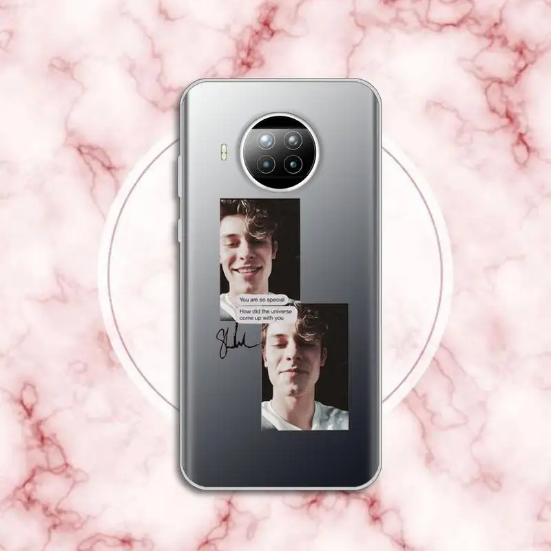 

Shawn Mendes Phone Case Transparent for Xiaomi Redmi note 10 t 8 9 pro lite 11 custom protective shell funda