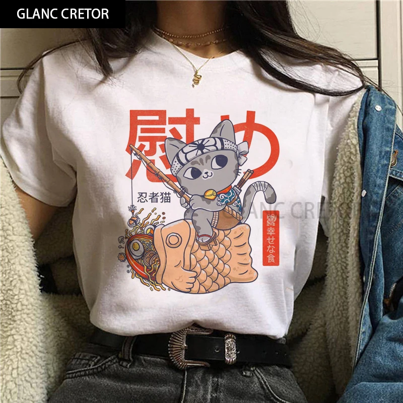 

Harajuku T-shirt Anime Gothic Tops Tees Top Women T Shirt Hip Hop Streetwear Japanese Cartoon Women Girl Tshirt