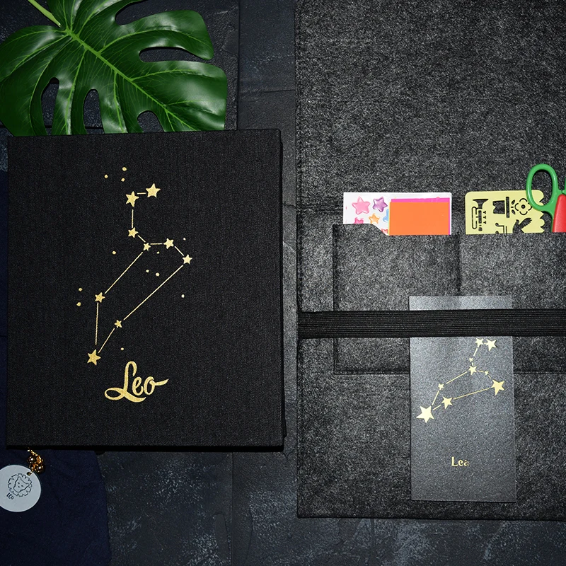 

PA23 Denim cover 12 constellations DIY handmade photo album paste-up lovers romantic valentine's day gift album