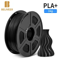 pla plus filament 3d material good toughness 1kg with spool 3d printing materials tolerance 0 02mm beliveer 3d