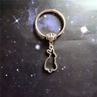 Брелок с изображением кролика, брелок с мультяшным рисунком, креативный Рождественский подарок, брелок с кроликом, подарок с пасхальным Кроликом, брелок в подарок