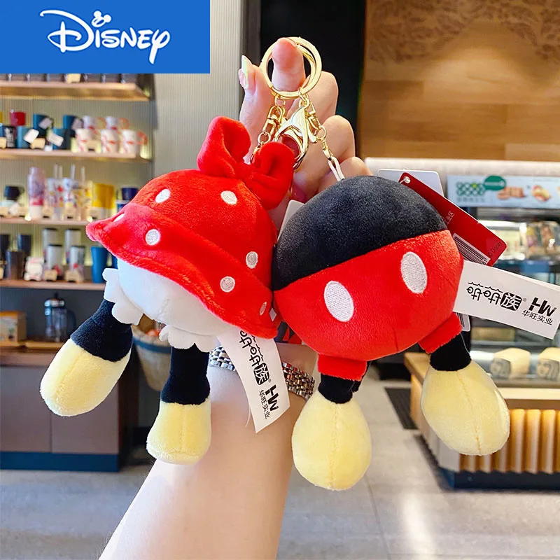 

Disney Donald Duck Daisy Keyring Fart Series Pendant Trendy Couple Keychain enuine Plush Mickey Mouse Minnie Key Chain