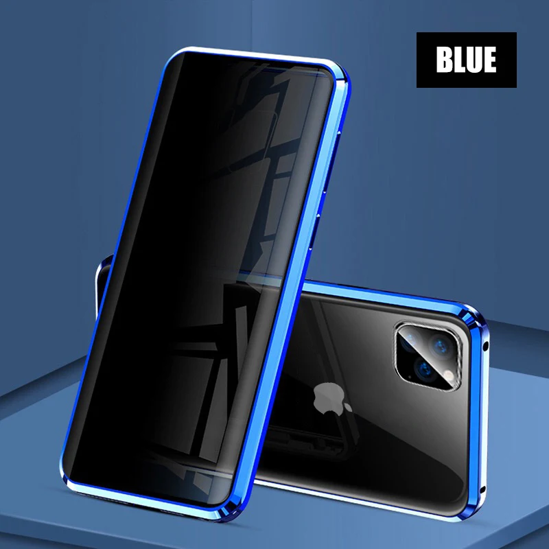 Magnetic Metal Privacy Case For Xiaomi Redmi Note7 7 Pro Tempered Glass Antispy Phone Cover Note | Мобильные телефоны и