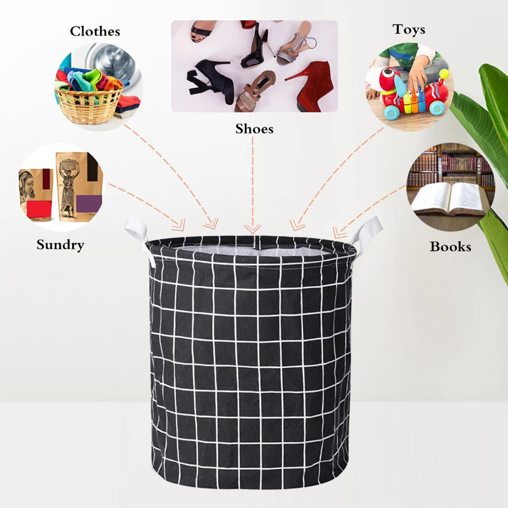 

Folding Laundry Basket For Kids Toy Storage Basket Sundries Books Dog Toys Organizer Storage Box Clothes Storage