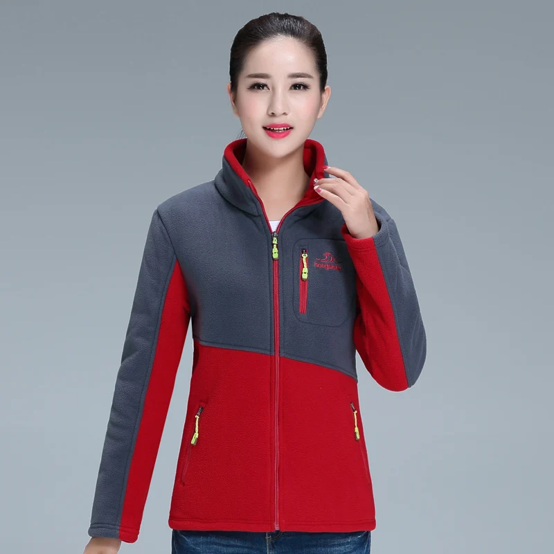 Женская флисовая толстовка на молнии с длинным рукавом | одежда