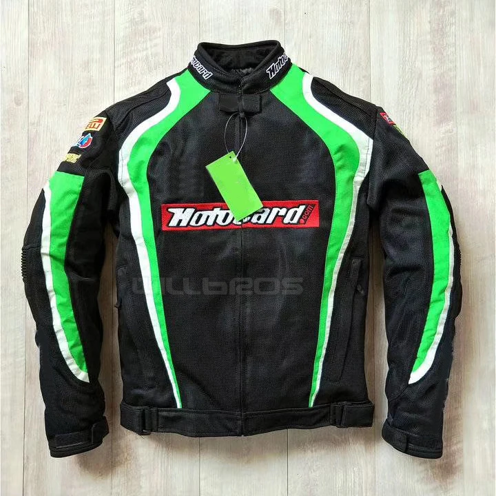 

Motocross Racing Jackets For Kawasaki Motorcycle MTB ATV Bike Riidng Offroad Scooter Street Moto Black Jacket With Protector