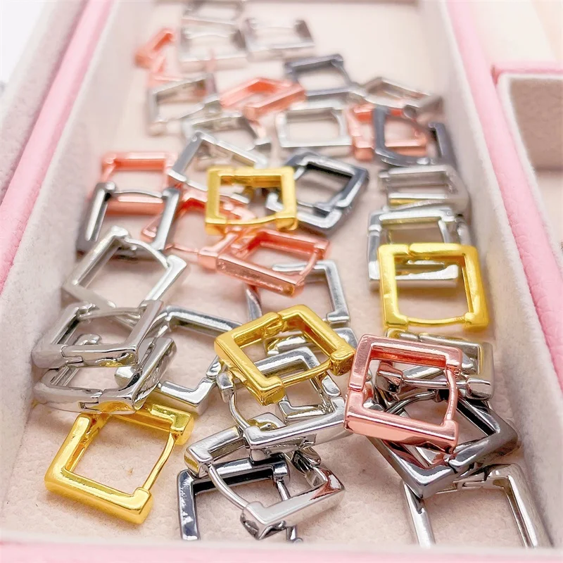 

Peixin 4 Color 2021 Fashion Trend Dangle Small Circle Hoop Earrings for Women серьги Jewelry Ear Gift DIY Jewelry Handmade