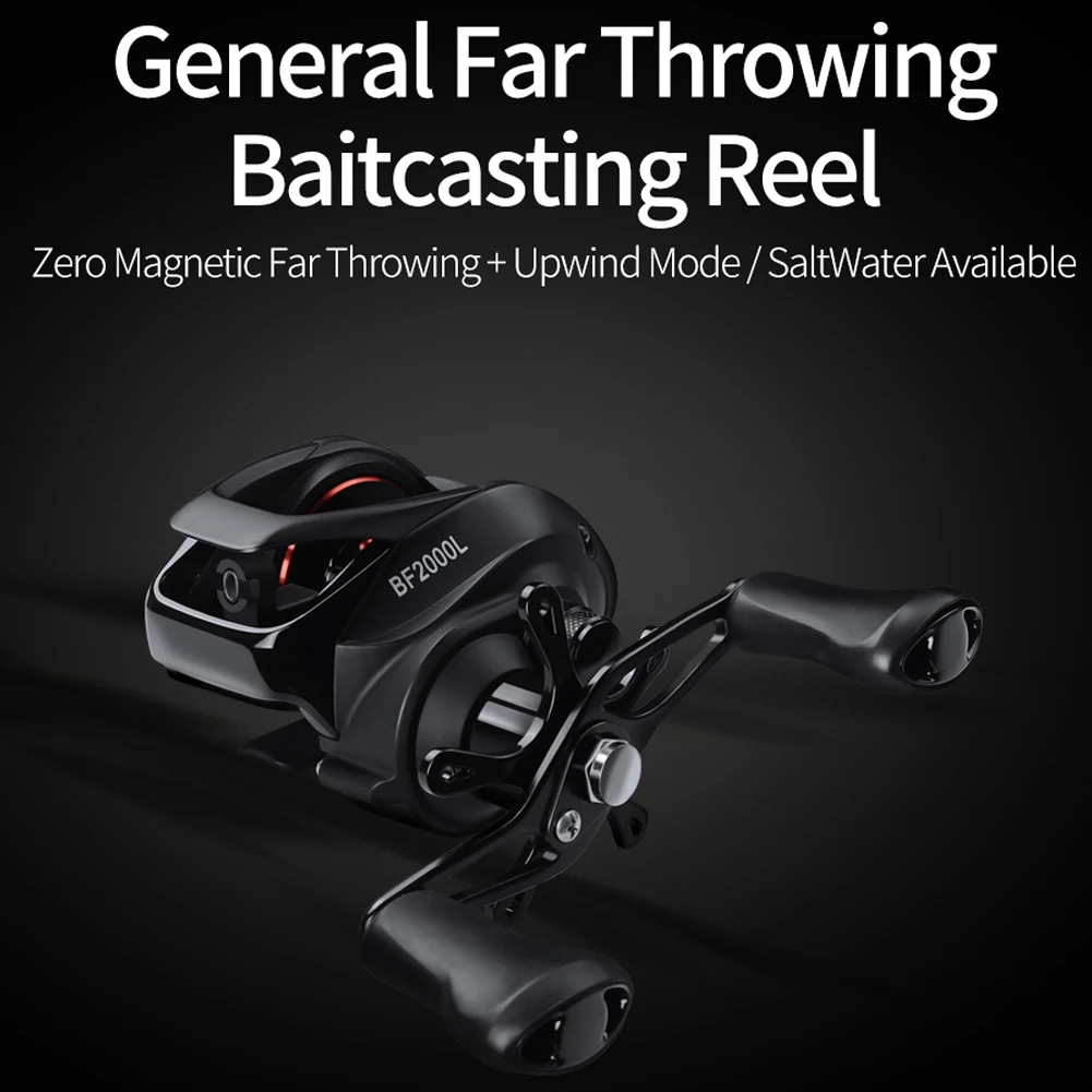 BF2000 Baitcasting Reel High Speed 7.2:1 Gear Ratio 12+1BB Fresh/Saltwater Magnetic Brake System Ultralight Fishing | Спорт и