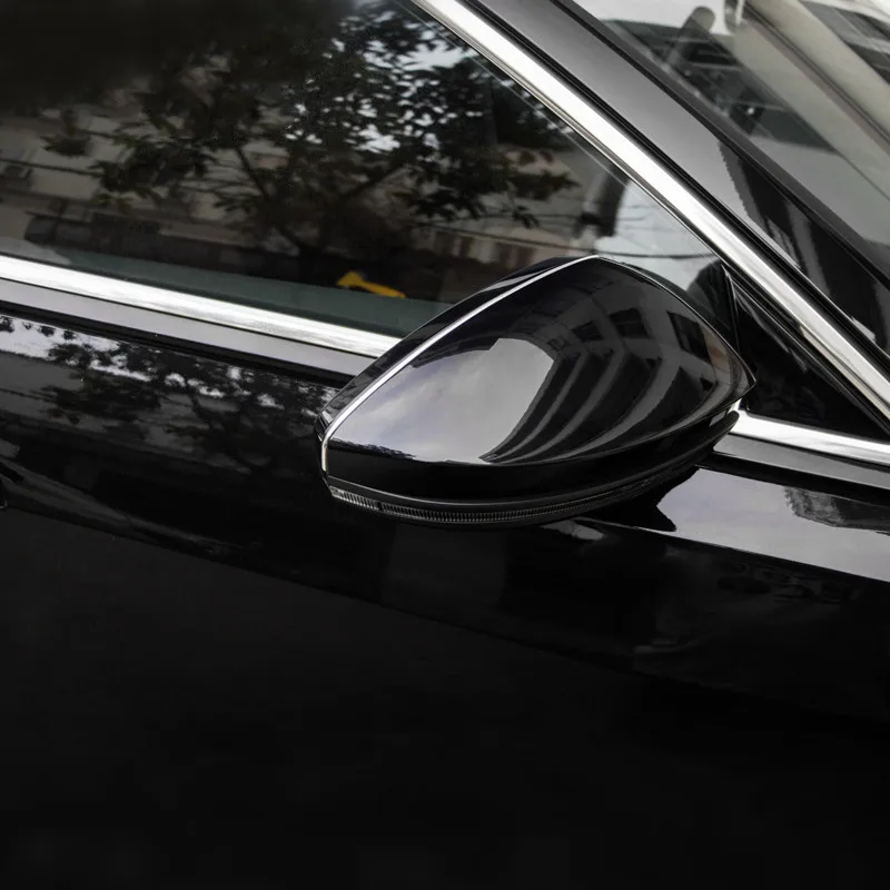 

Car Styling Chrome Outer Door Rear View Mirrors Frame Decoration Stickers Trim For Audi A7 A4 A3 Q5 Q7 Auto Accessories