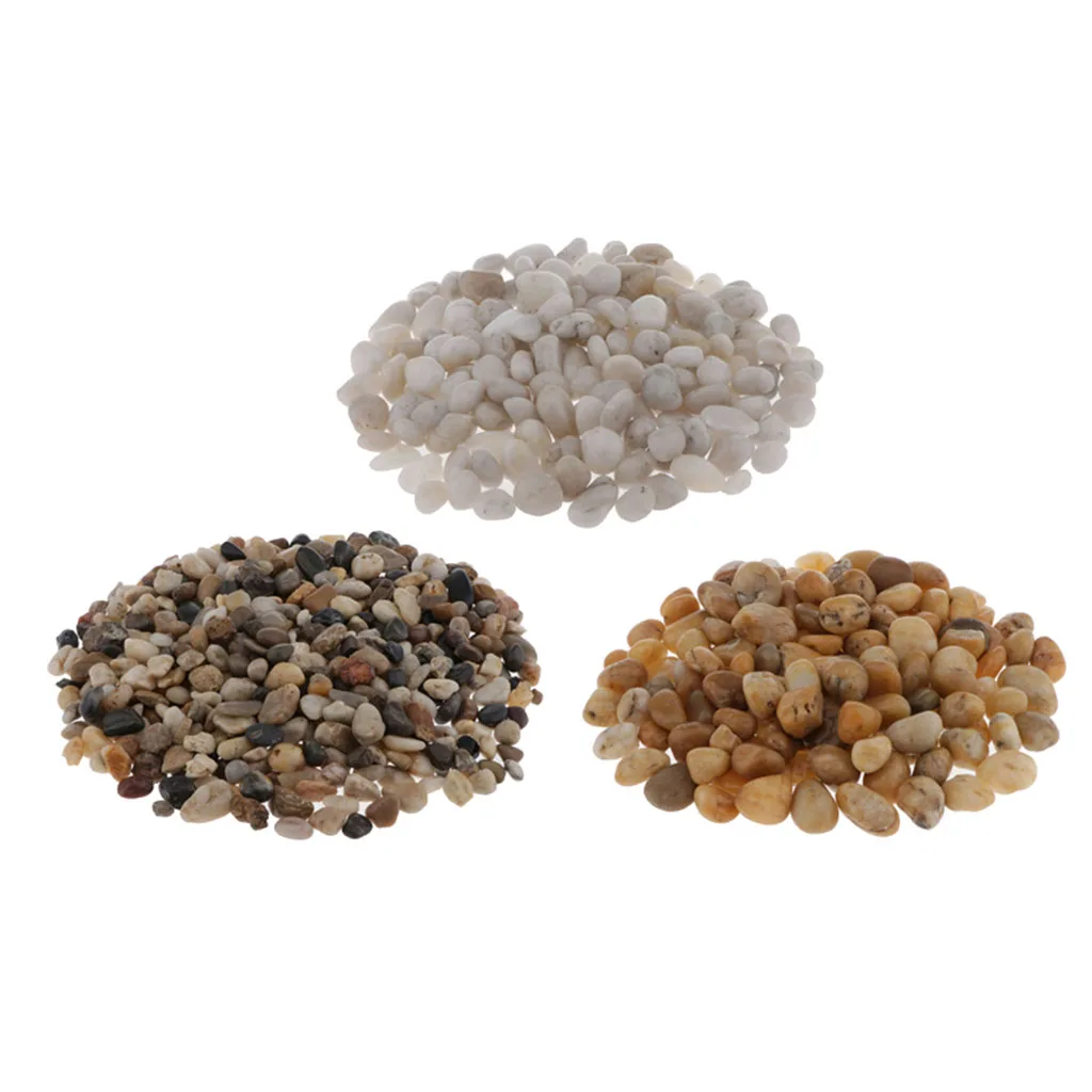 

5pcs/pack Decorative Pebbles Gravel Stone Decor Accessory for Aquarium