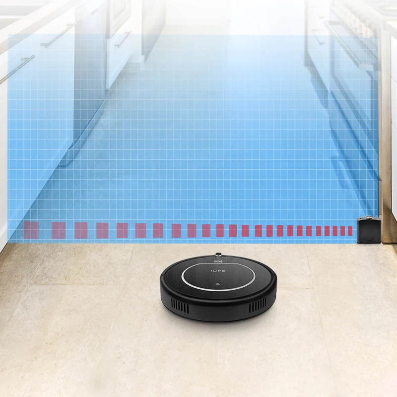 Робот пылесос ILIFE V55 Pro для сухой и влажной уборки пылесосы беспроводные MOLNIA