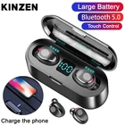 F9 наушники Bluetooth наушники беспроводные наушники для бега гарнитура с зарядным чехлом внешний аккумулятор водонепроницаемые наушники для Iphone