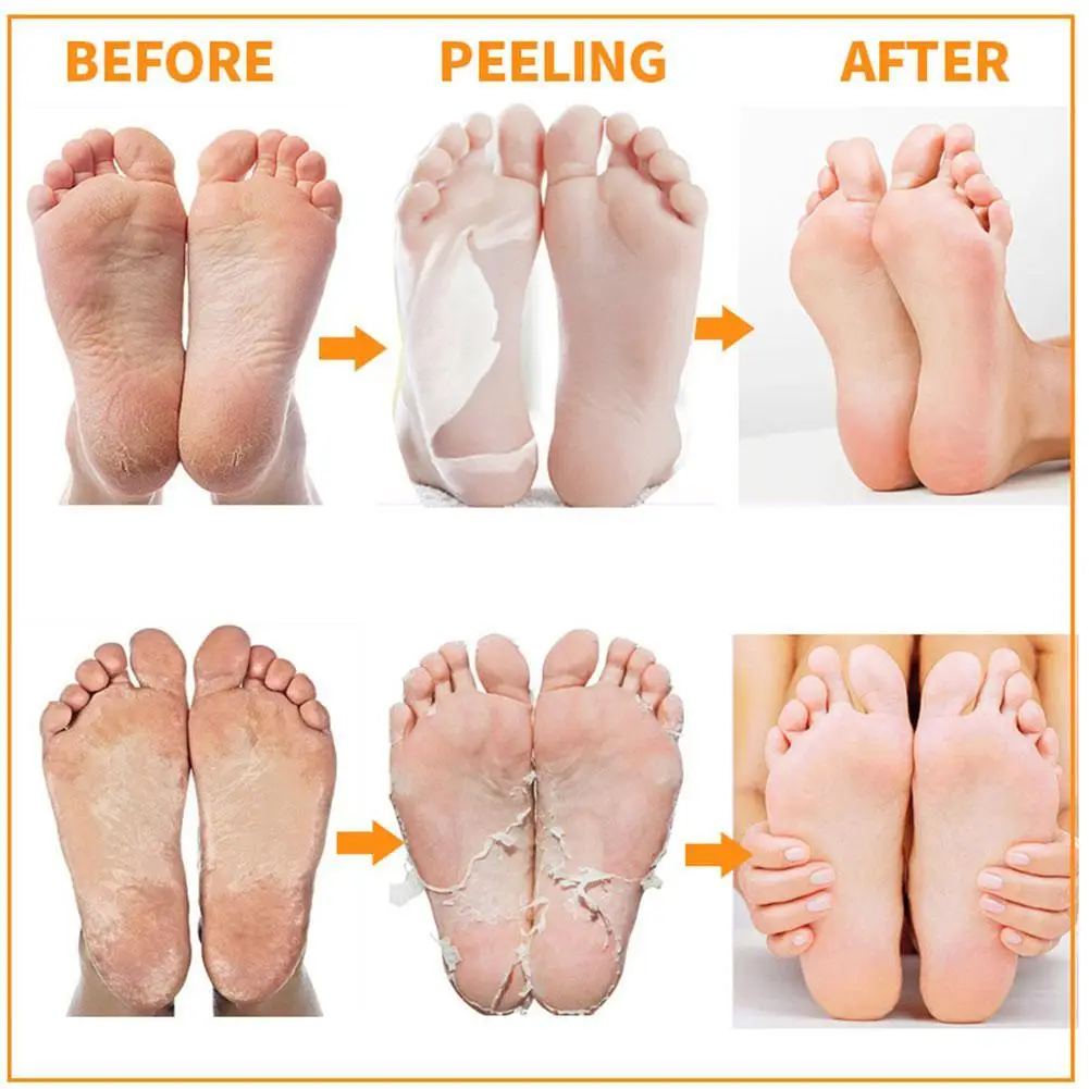 

1 Pair Natural Foot Mask Exfoliating Whitening Moisturizing Foot Beauty Peeling Cover Tender Foot Feet Healthy Care V1H7