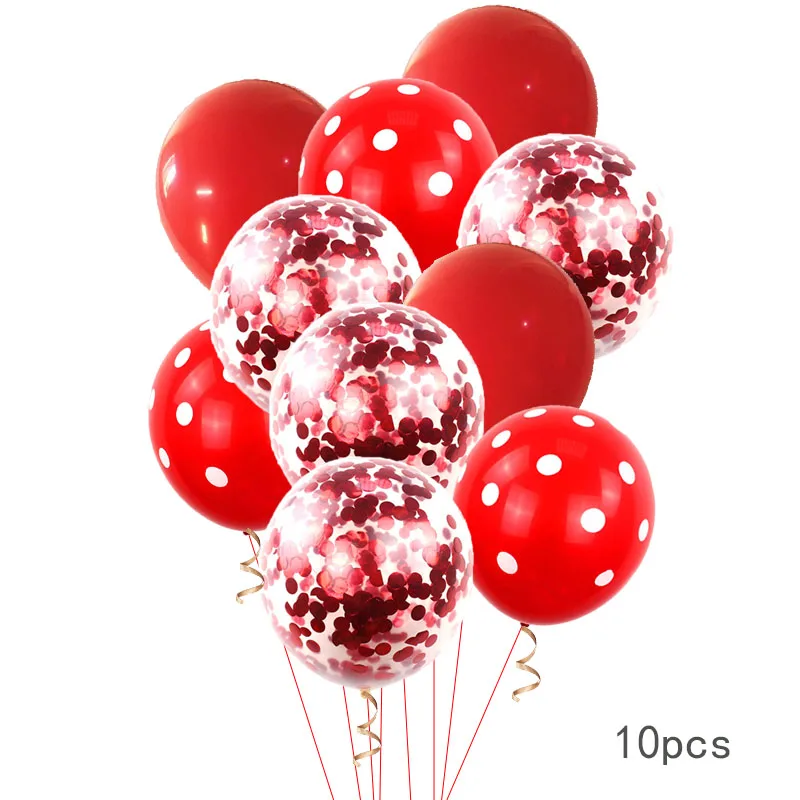 10pcs CF latex set 1 5 шт. воздушные шары из фольги Человека-паука с гелием 3" шар с номером Гелиевый шар мультяшный герой детские игрушки Воздушные шары Декорации дня рождения Globos - Цвет: 10pcs CF latex set 1