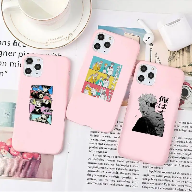 

Jujutsu Kaisen Nanami Kento Phone Case Candy Color for iPhone 6 7 8 11 12 s mini pro X XS XR MAX Plus
