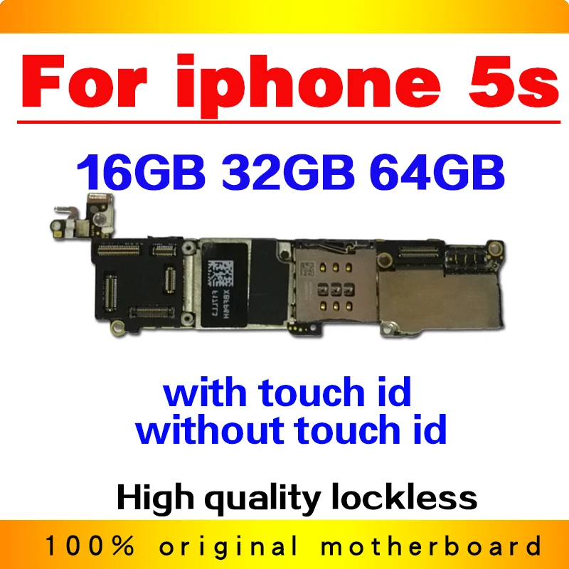 16 Гб/32 ГБ/64 ГБ для iphone 5s материнская плата без/с сенсорным ID 100% оригинал