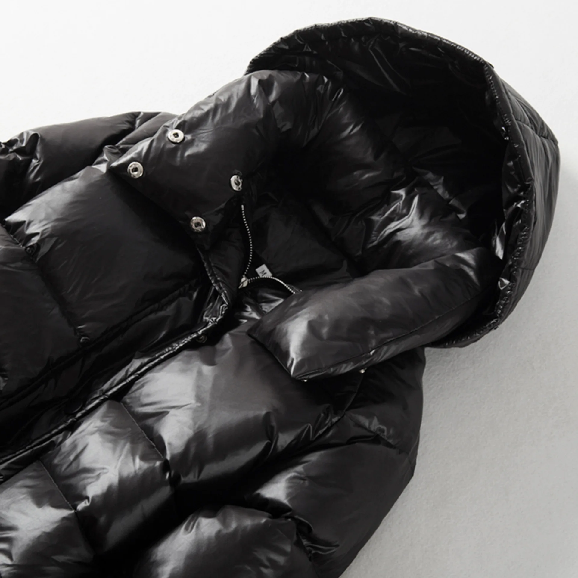 Женская длинная парка на белом утином пуху плотный теплый пуховик верхняя одежда