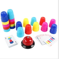 montessori educational toys paper cups game interactive logical thinking plastic folding cups