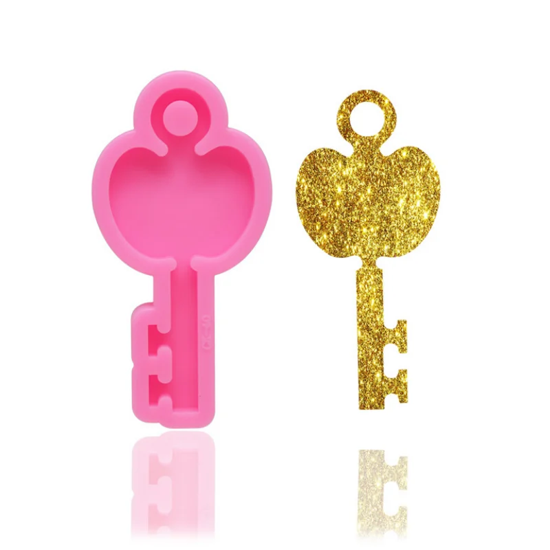  Cute Vintage Key Decor Keychain Cake Baking Silicone Mold Jewelry Fillings Accessory DIY Handmade Epoxy Resin Mould Craft