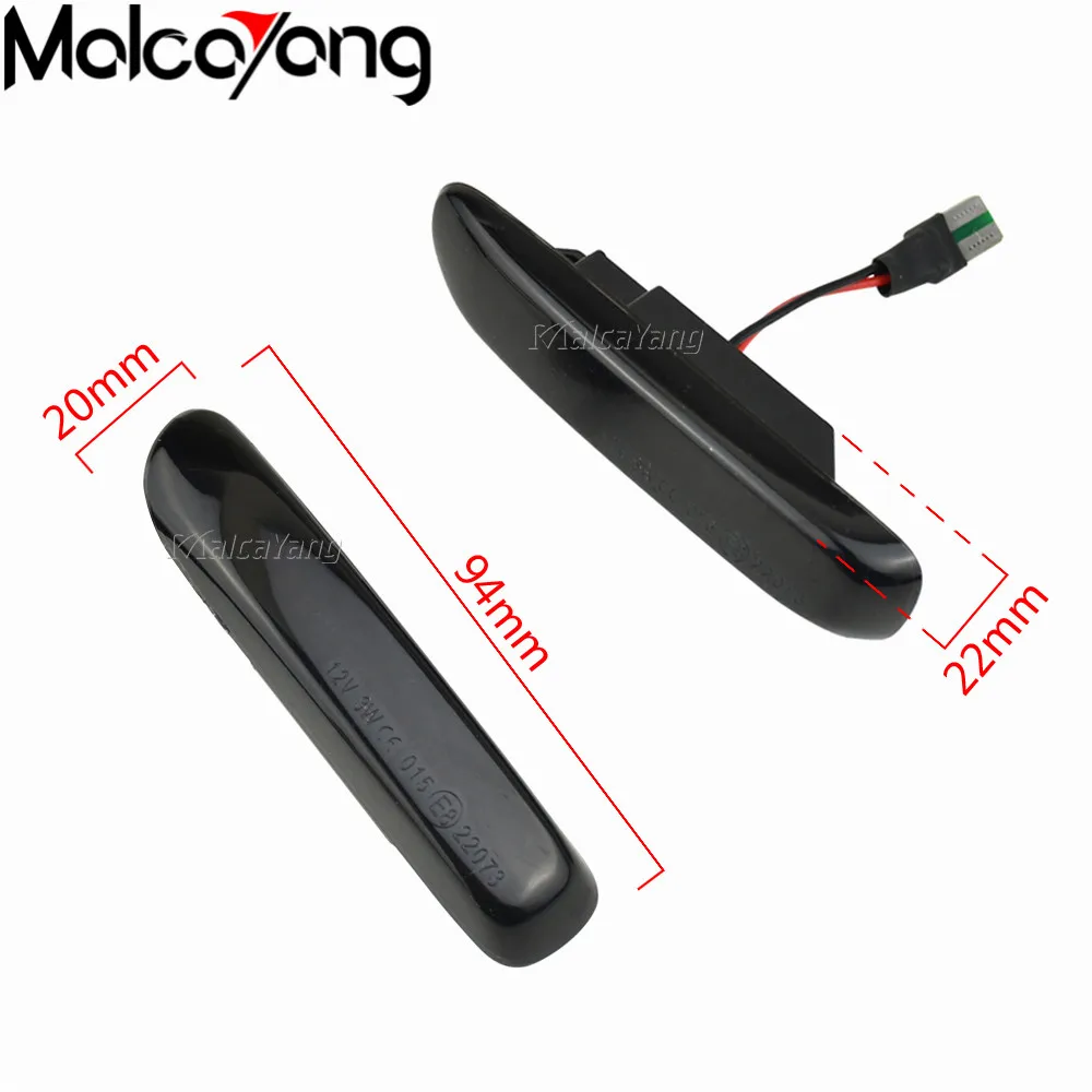 

For BMW 3 Series E46 Compact Coupe 1998 1999 2000 2001 2002 2003 LED Dynamic Turn Signal Light Side Marker Sequential Lamp