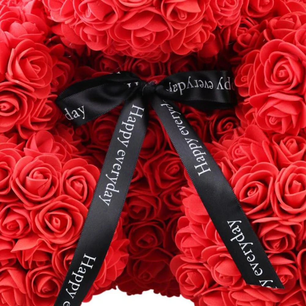 

Soap Foam Rose Bear Artificial Flower In Gift Box For Girlfriend Festival Valentines Day Gifts