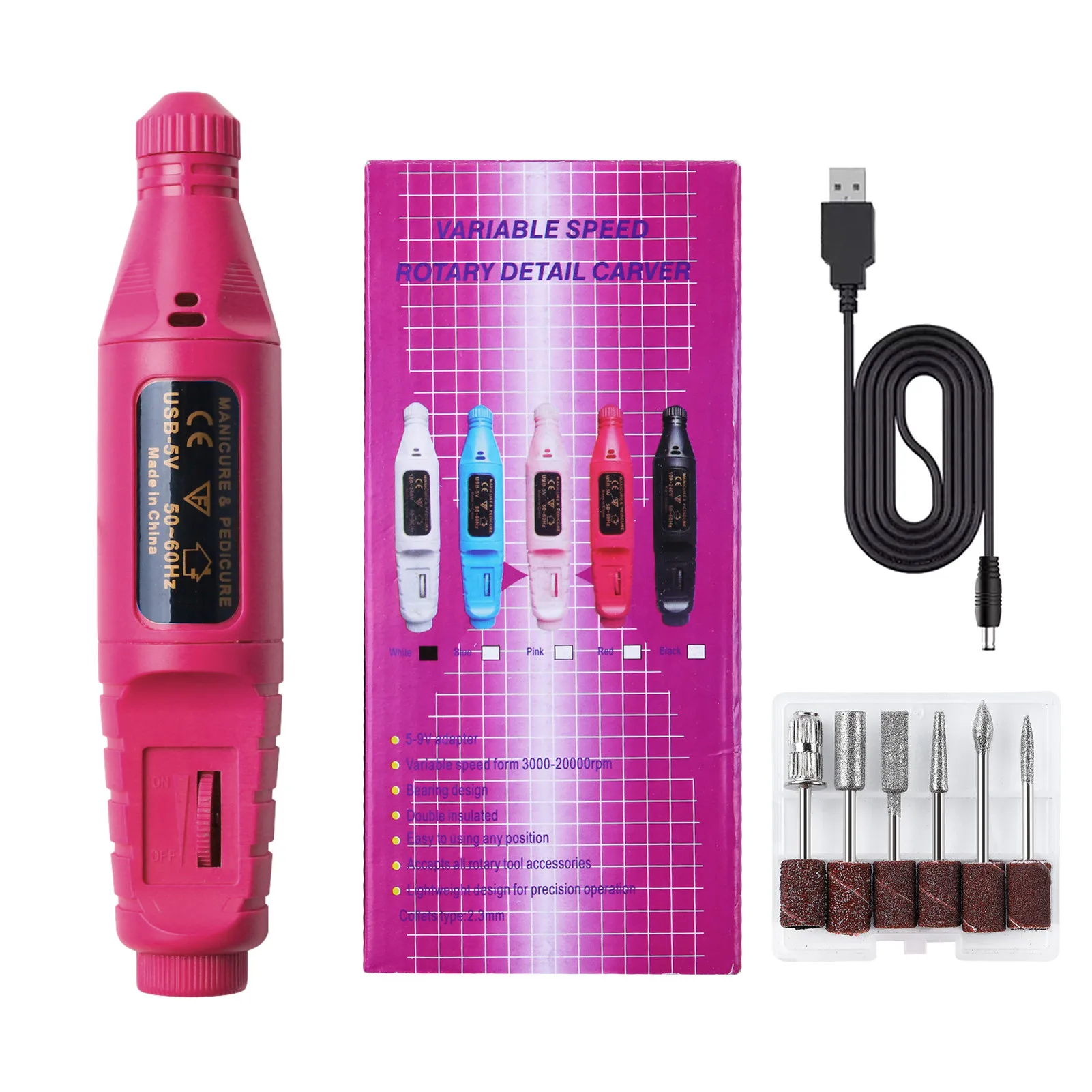 

Электрическая головка для маникюра, профессиональное устройство для аппаратного маникюра и педикюра, 6 моделей