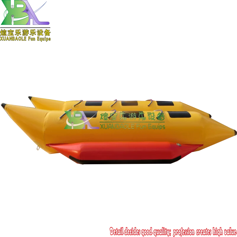 Прочная ПВХ-Банановая резиновая надувная лодка водная игра банан на 6 человек |