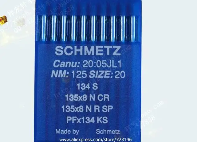 10 SINGER 20U SCHMETZ Швейные иглы для кожаных машин 134 S PFx134 KS 34 (134LR) PF * Размер #9 #14 #10 #22 #16 #23