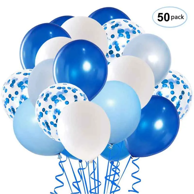 50 шт./лот мульти конфетти шары розовое золото гелиевые для мальчиков и девочек с