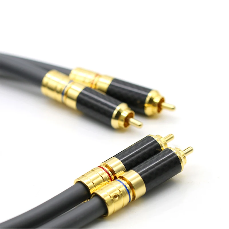 

DIYLIVE M850SW single crystal copper fever audio power amplifier RCA audio line CD dual-lotus signal line M880