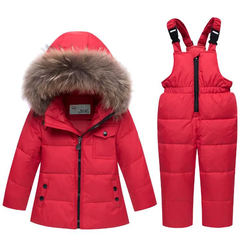 2019 New Children's Down Jacket Winter Snowsuit Two-piece Baby Boys and Girls Casual Snow Wear for Kids |