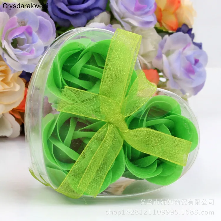 20 коробок с ароматом сердца мыло в виде цветов розы для ванны Романтические