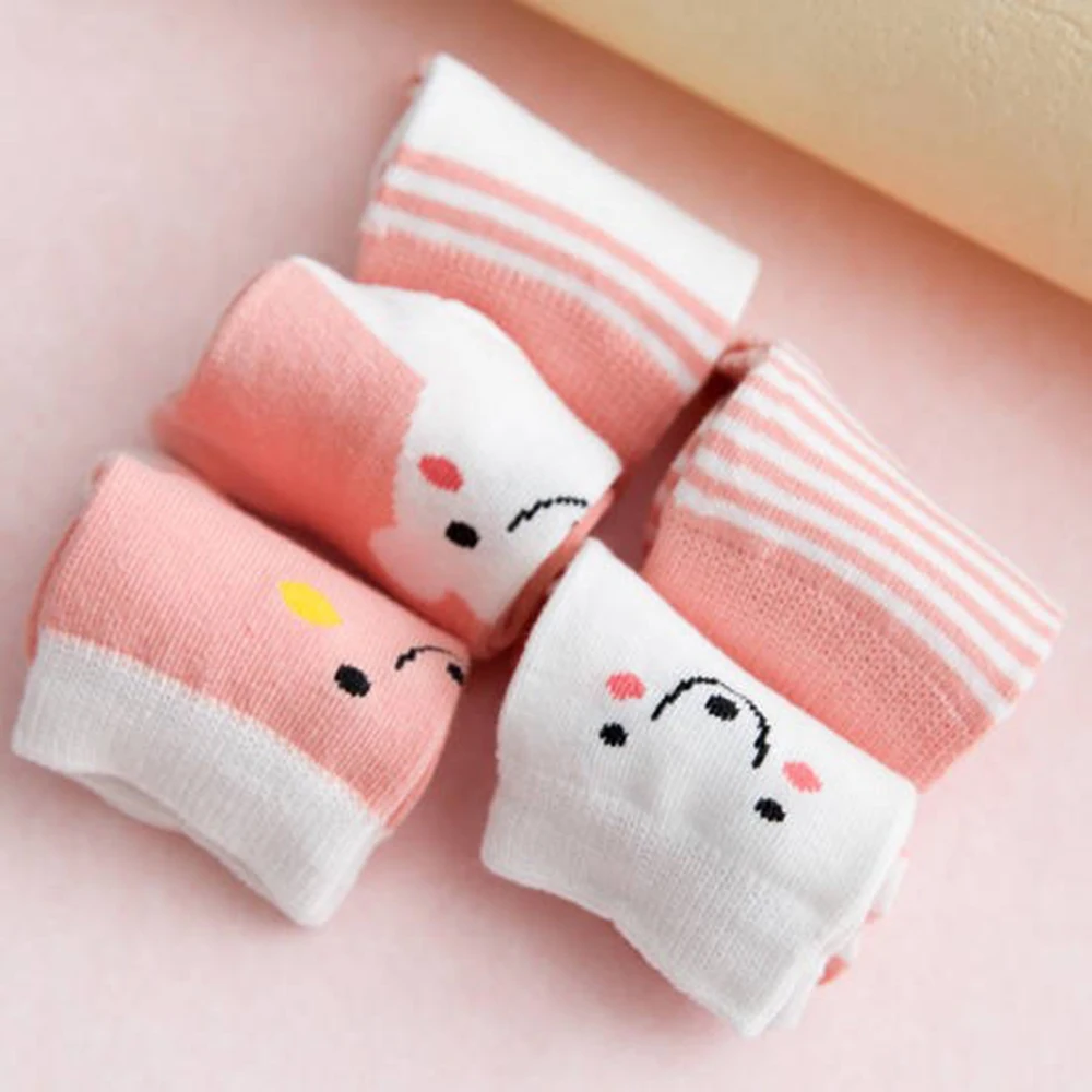 Бесплатная доставка 4 размера 5 пар/компл. для малышей носки новорожденных