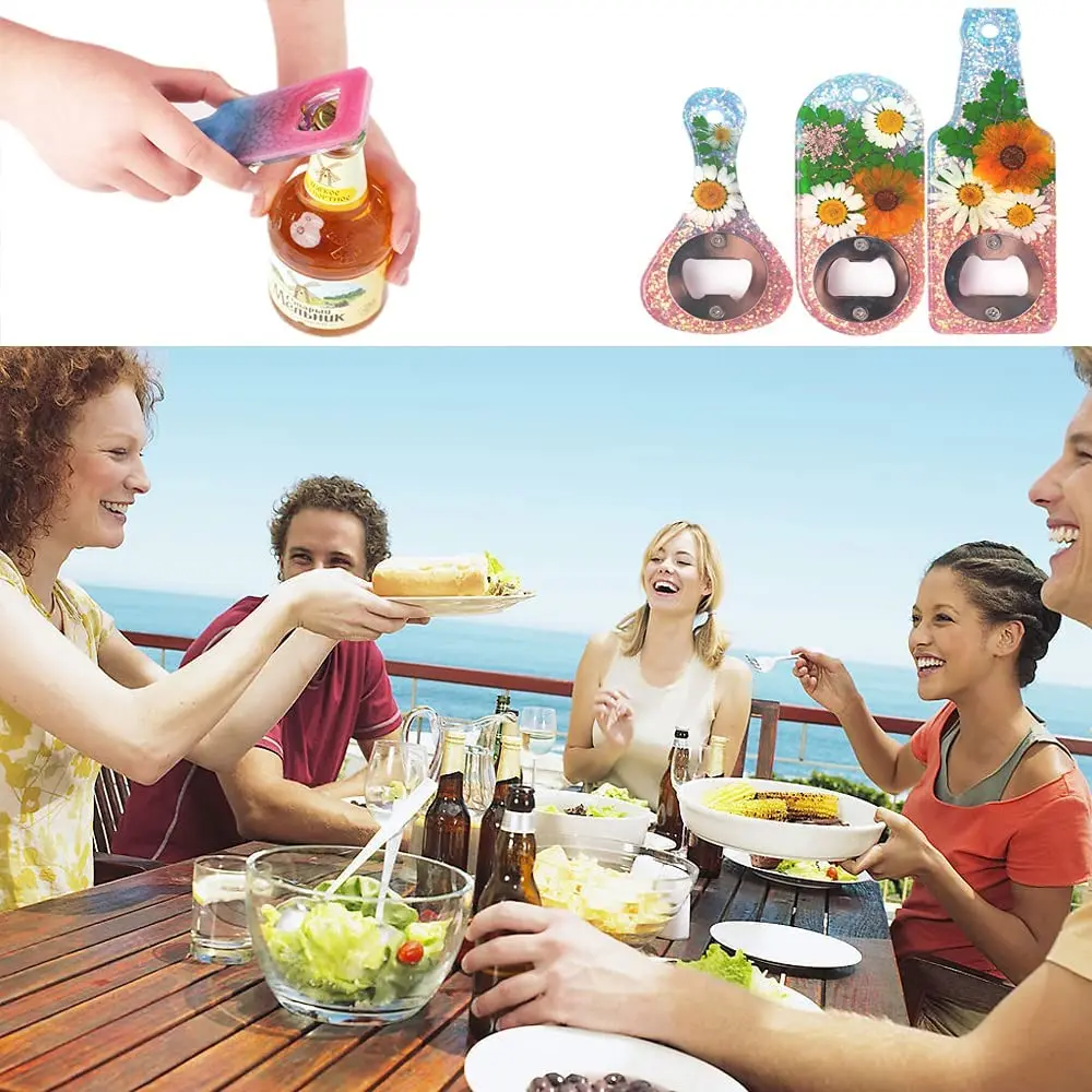 

Bottle Opener Resin Molds Kit,Beer Opener Silicone Molds for Epoxy Resin Casting,Wine Corkscrew Epoxy Molds DIY Beer Spanner