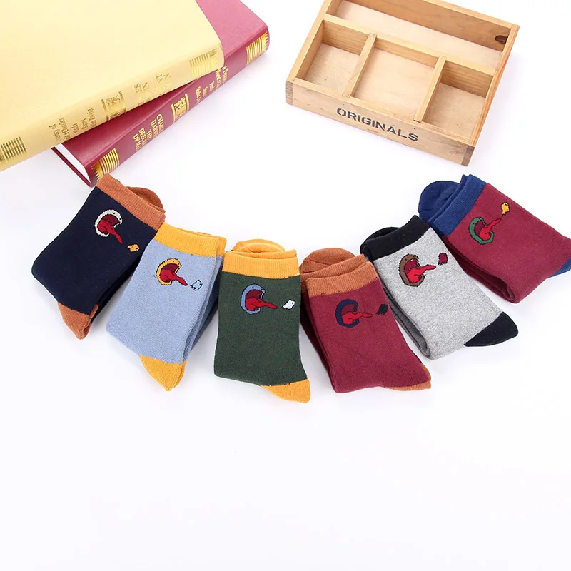 Happy Compression Tongue Crew Socks мужские хлопковые теплые корейские забавные носки, новинка, уличная одежда, мужской носок, Harajuku, Повседневная мода, Calcetines