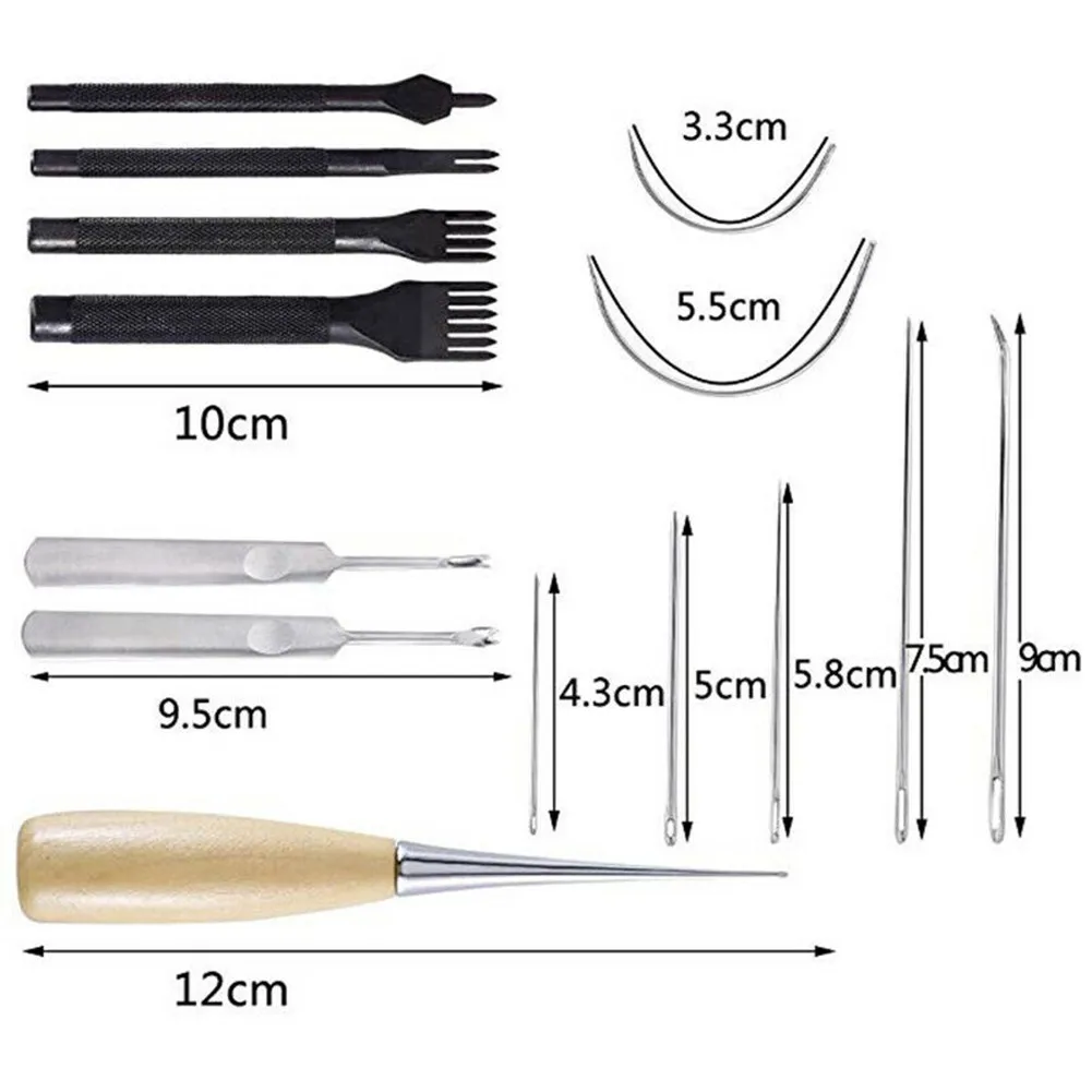 

Working Craft 18Pcs/Set Kit Craft Hand Handcraft Leather Machine Punch