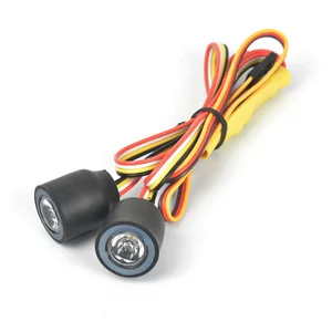 universal angel eye colorful led lights headlight for 110 rc rock crawler axial scx10 d90 jeep wrangler body shell free global shipping