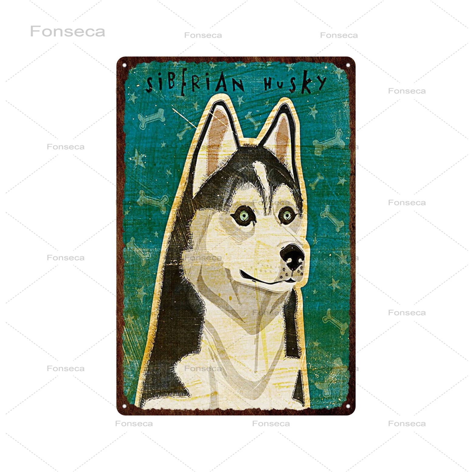 Милые собаки винтажный металлический жестяной знак Милый Постер дружбы домик