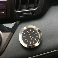 70 dropshippingcar self adhesive electronic watch interior decoration circular mini digital watch for vehicle decor