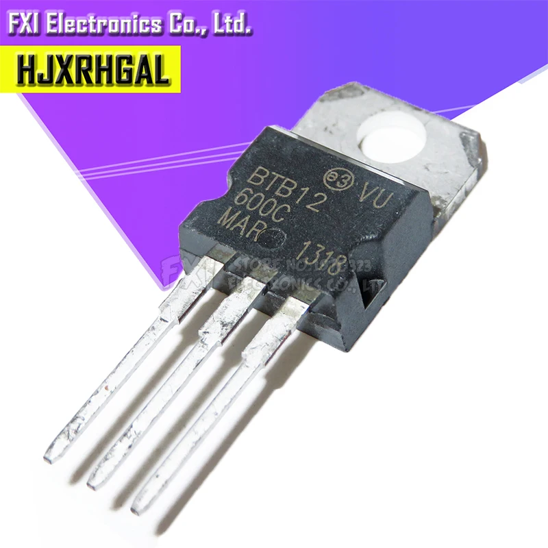 5 шт. BTB12 600C 600 Triacs 12 ампер вольт TO 220 новый оригинальный|Интегральные схемы| |