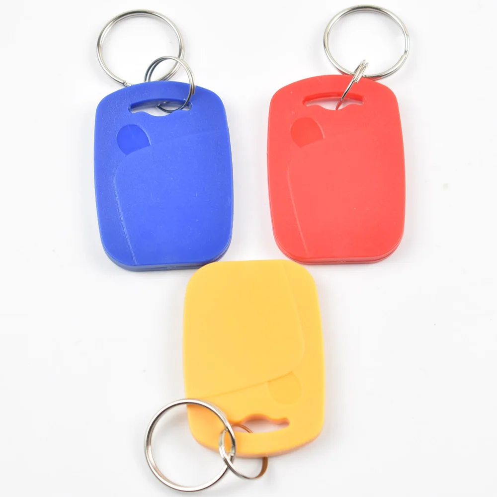 

10pcs IC+ID UID 13.56MHZ Changeable Writable Rewritable Composite Key Tags Keyfob Dual Chip Frequency + RFID 125KHZ T5577 EM4305