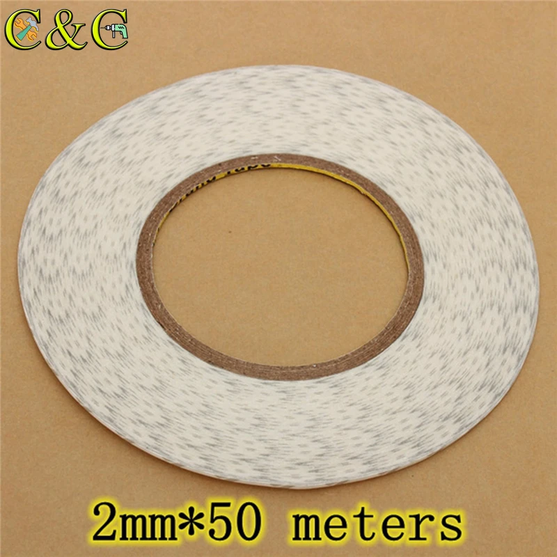 

50M x 2-6mm Double Sided Extremely Strong Tape Adhesive Fix For Cellphone Touch Screen LCD Mobile Phone Repair Tape