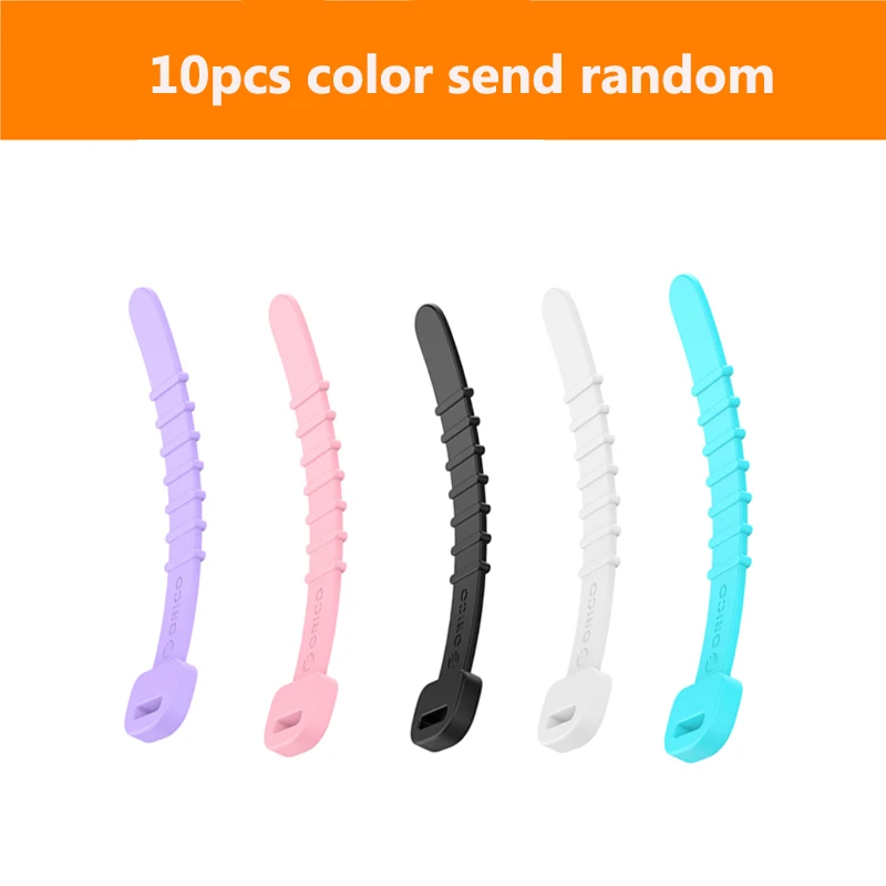 10pcs PH5 ORICO Кабельный Организатор намотки проволоки Клип держатель для наушников Мышь протектора Шнур HDMI кабель Управление для провода samsung кабель USB - Цвет: 10pcs PH5