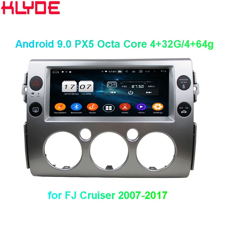 Автомобильный мультимедийный плеер KLYDE KD-1257 Android 9 0 для FJ CRUISER 2007-2017 с GPS-навигацией