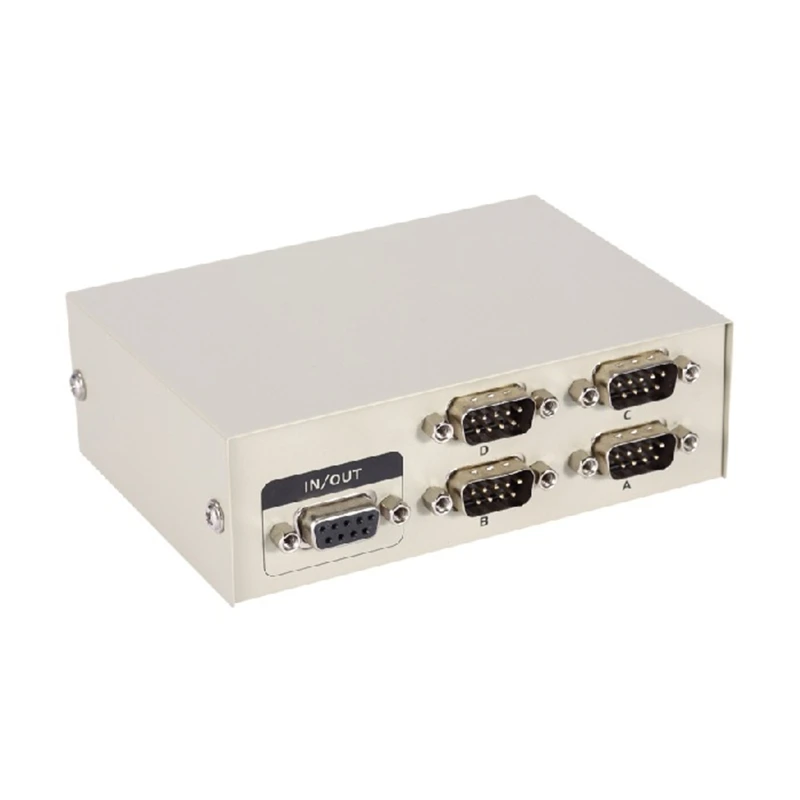4 Port Rs-232c 9-pin Switch for Pc Serial Sharing Splitter Device Case 101A | Компьютеры и офис