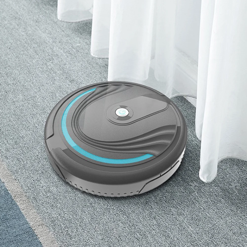

Mini Robot Home Cleaner Floor Sweeping Robot Battery Operated 4 Cleaning Modes Disposable Cleaning Sponge Pads Robot Cleaner