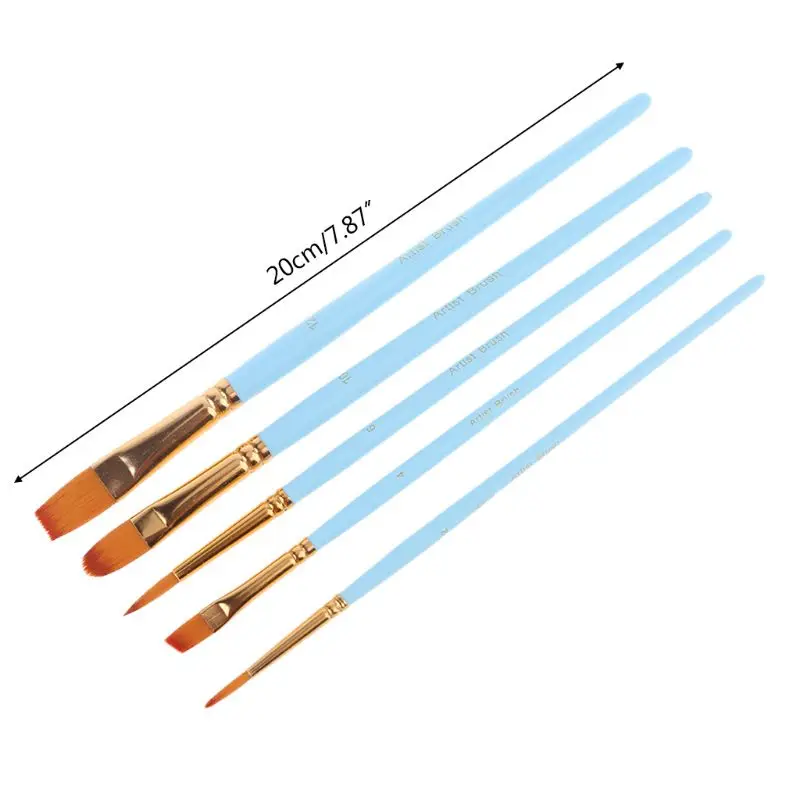 

Art Painting Brush 5/15pcs Nylon Hair Variety Style Oil Acrylic Paint Watercolor Artist Supplies