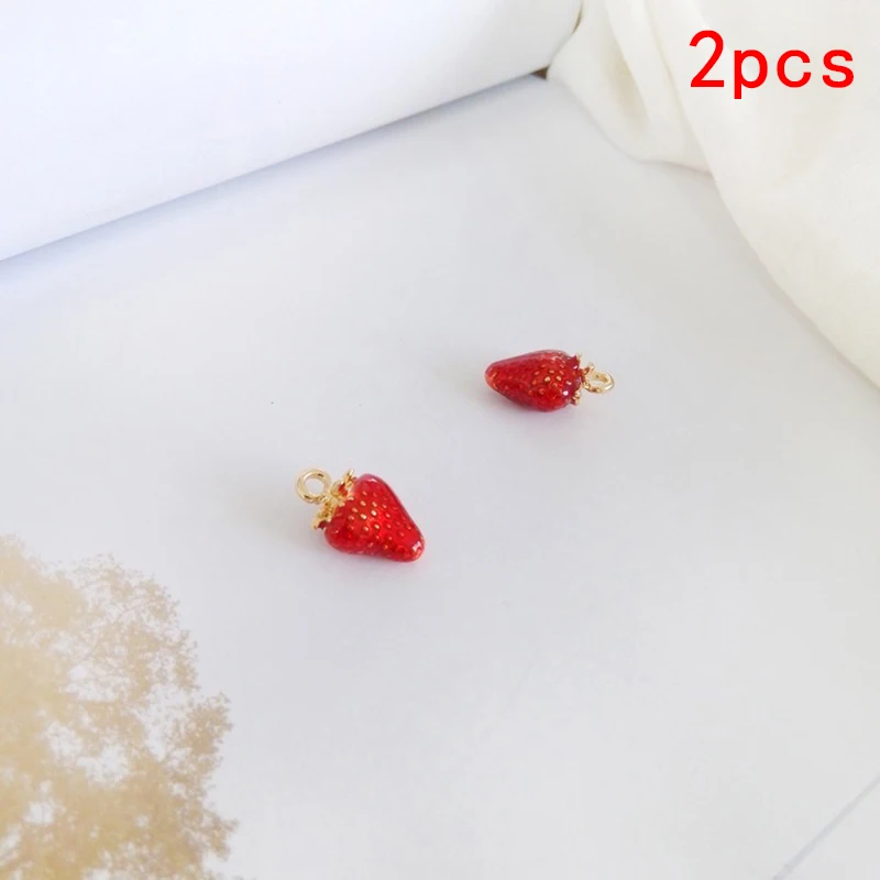 Модные масляные амулеты &quotКлубника&quot для женщин серьги сделай сам аксессуары